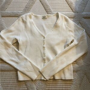 Brandy Melville john galt white cardigan ballet core OS
